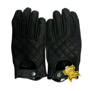 Quilted Gloves for Men Real Leather