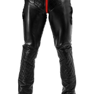 G-Zip Leather Pants for Men Real Leather