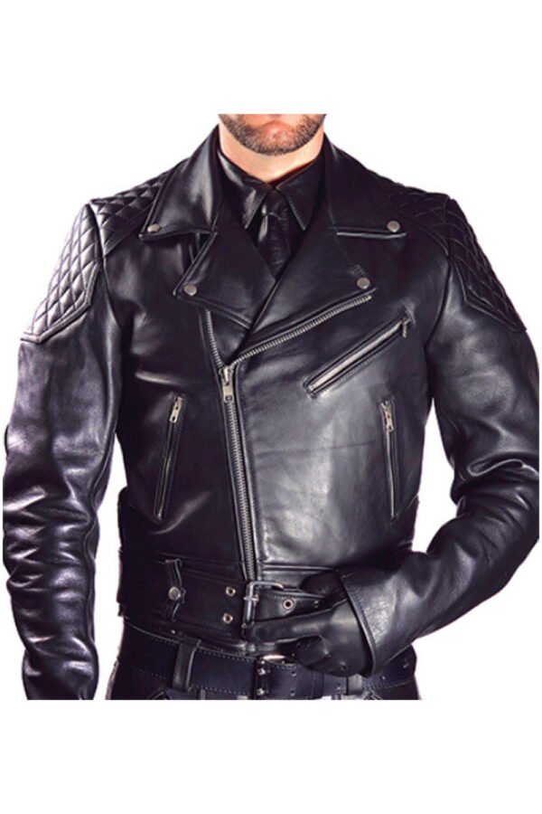 Thick Leather Brando Jackets for Men Real Leather